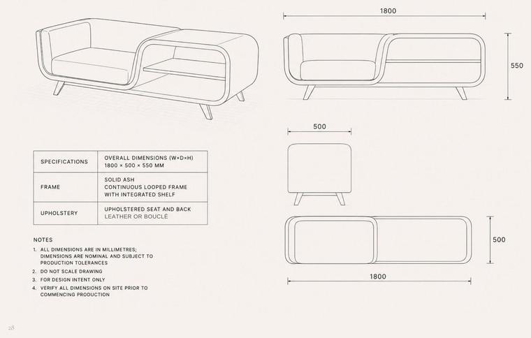 Dimensioned drawing