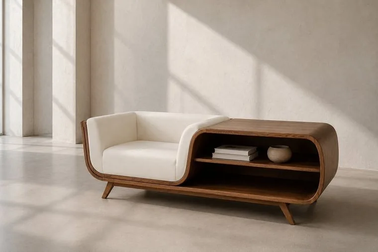 Cove Ivory — Lounge + Shelf