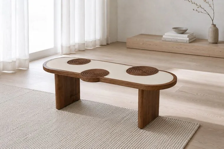 Ripple Walnut — Bench