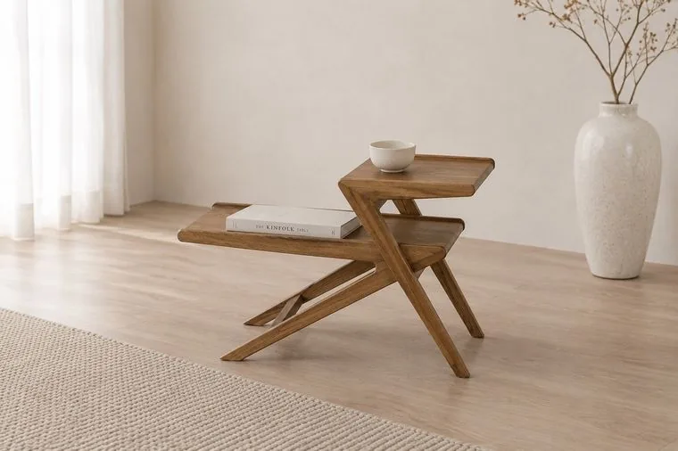 Scarp Walnut — Side Table